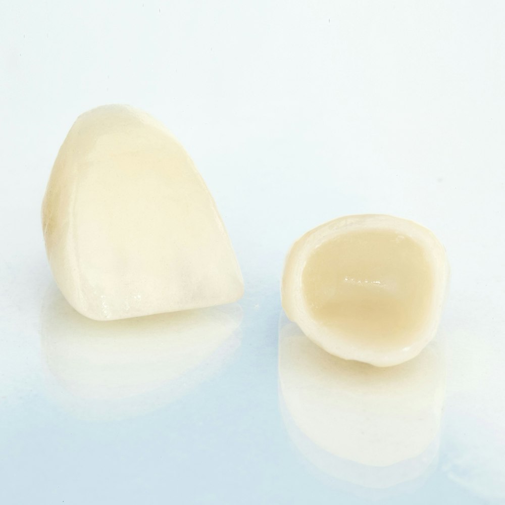 Two porcelain crowns