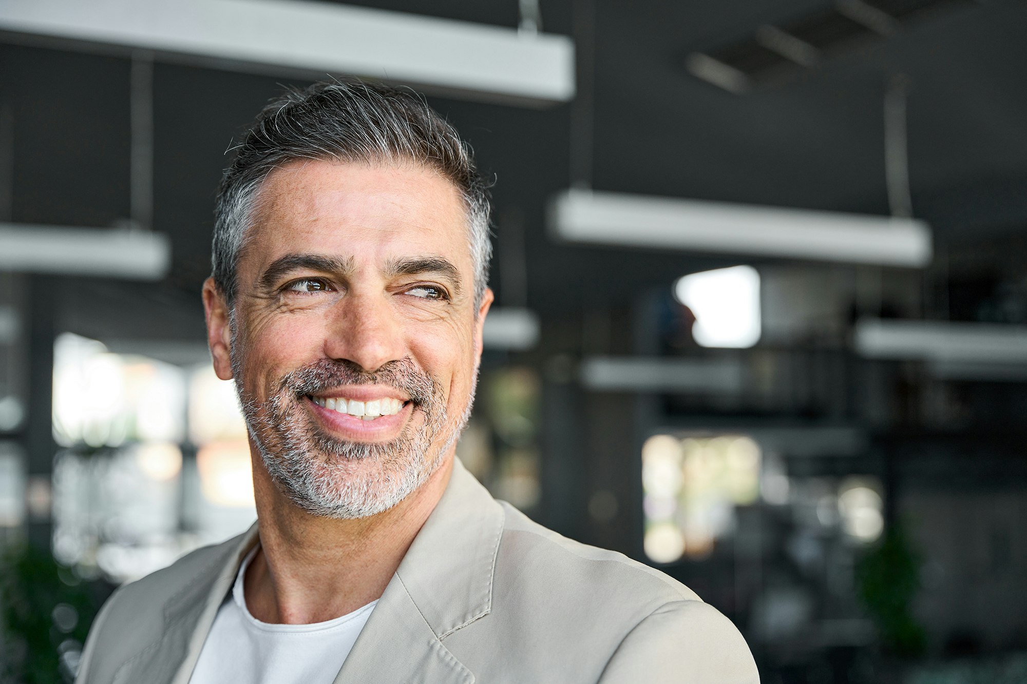 smiling man