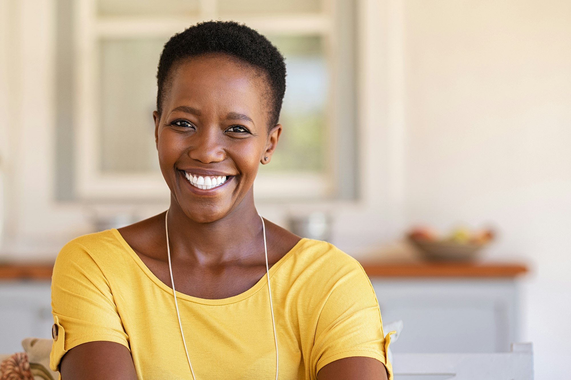 woman with nice smile