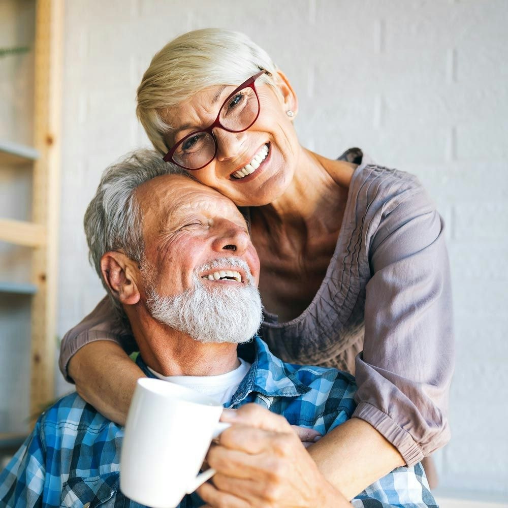 couple embracing