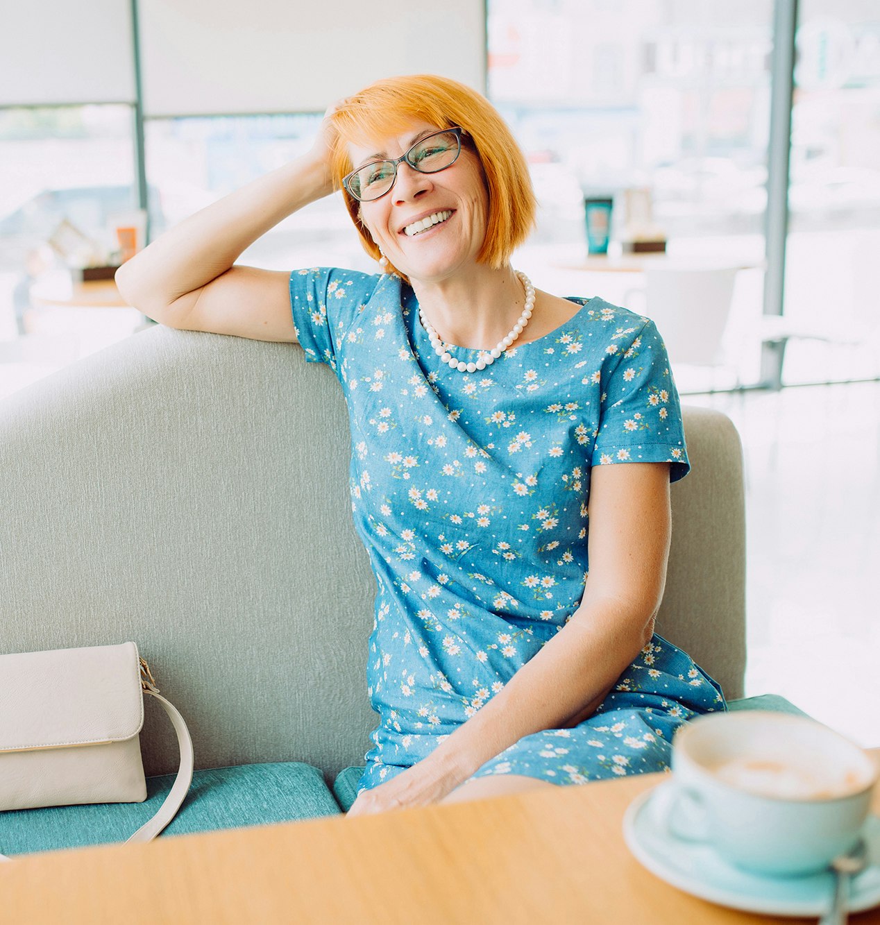 older woman with beautiful smile
