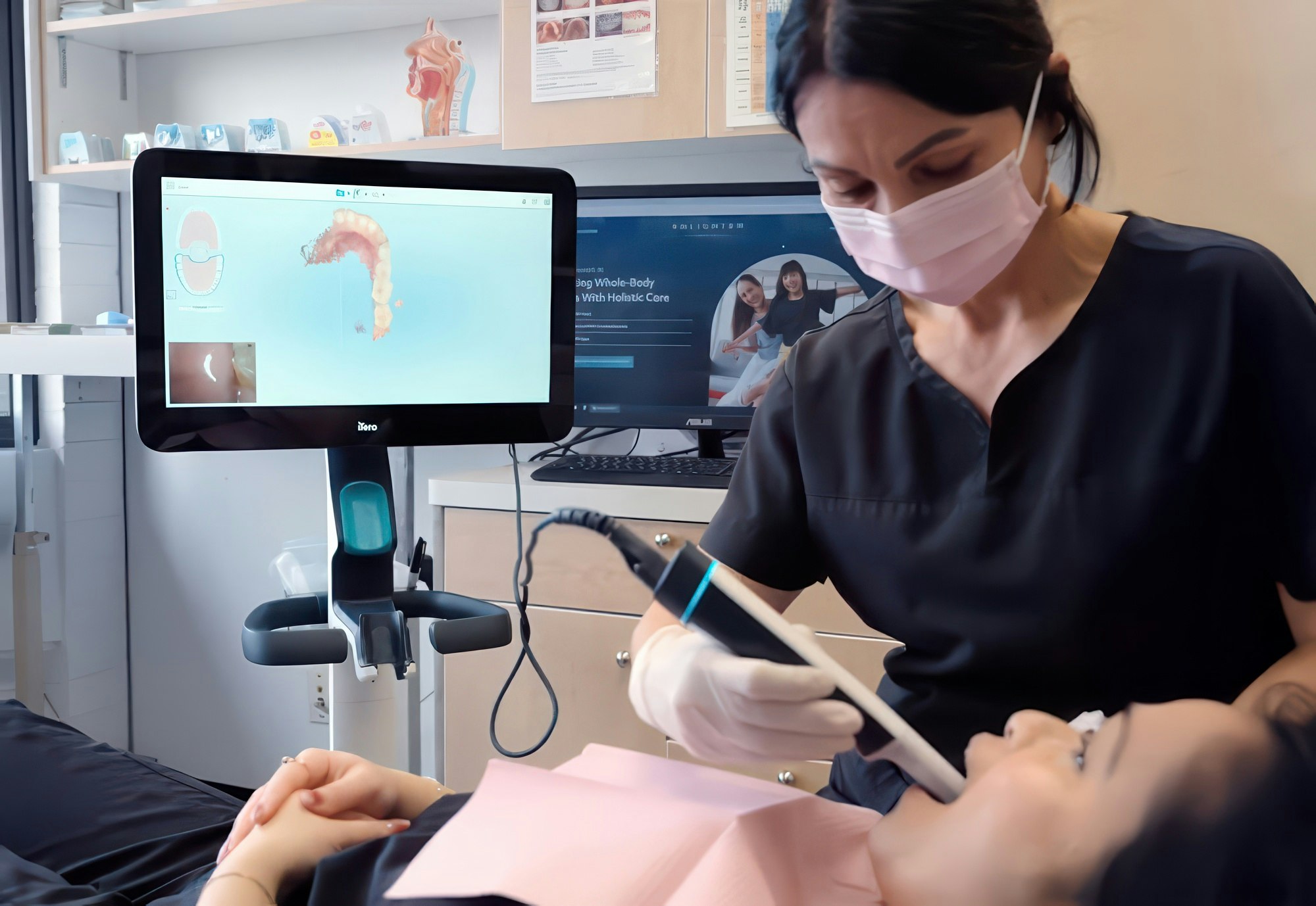 Enlighten Dental Dentist and patient