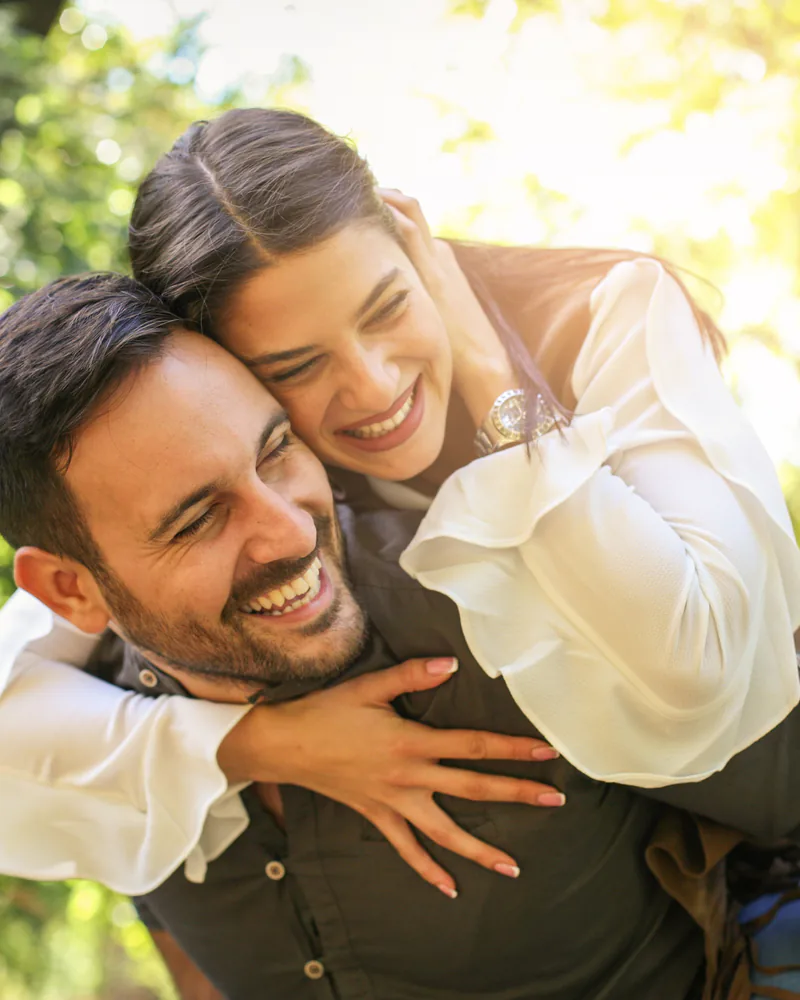 Smiling patient with orthodontic braces