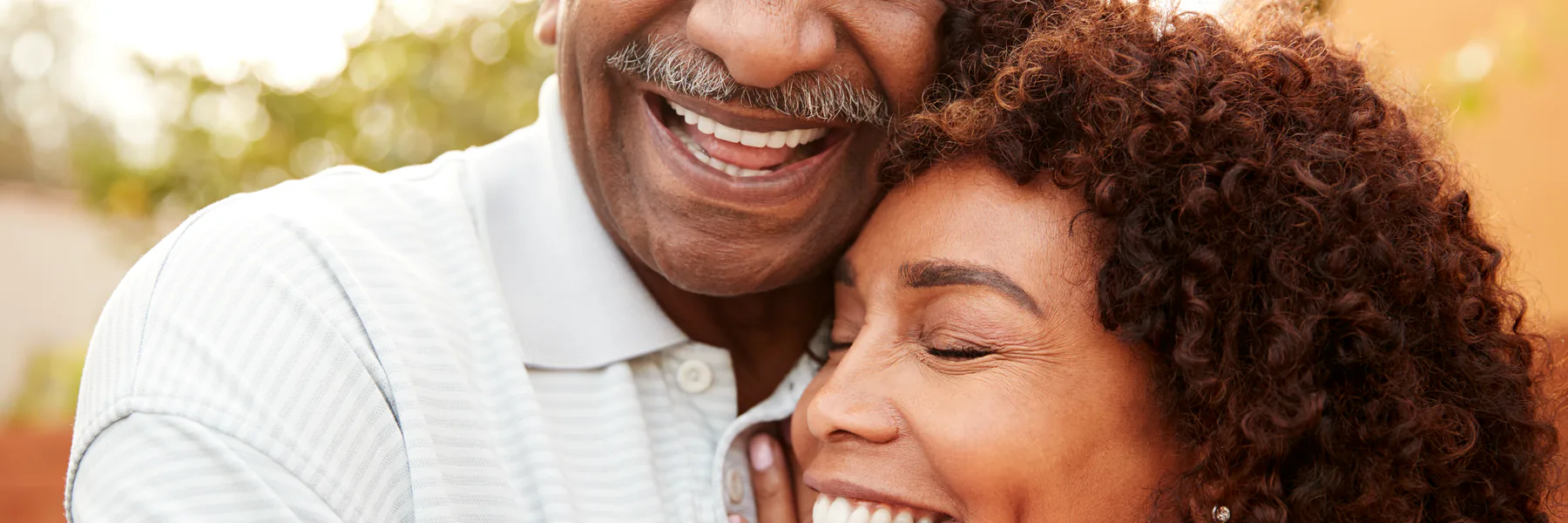 Senior person with a confident smile