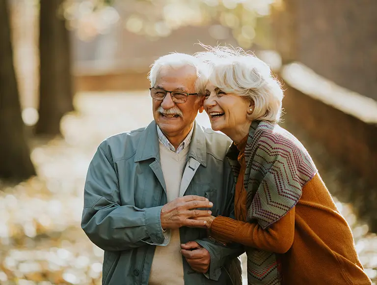 Older adult with a bright smile