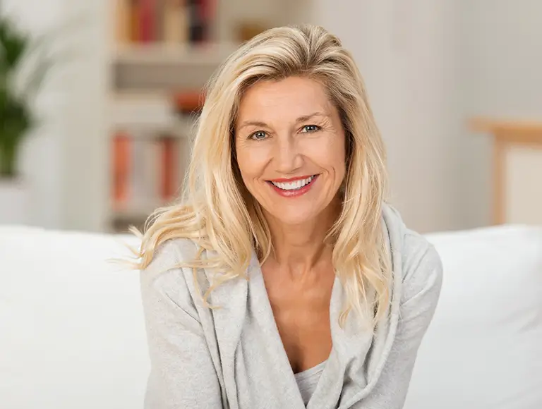 Older adult smiling with confidence