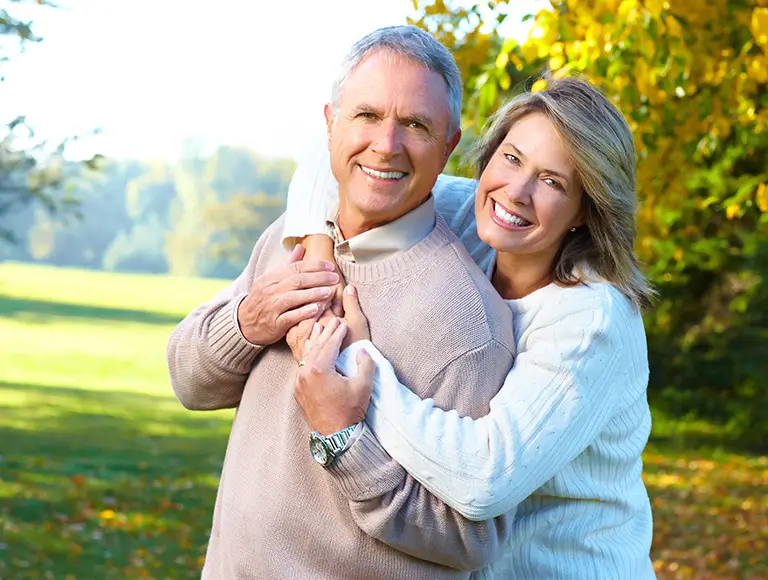 Senior adult with a warm smile