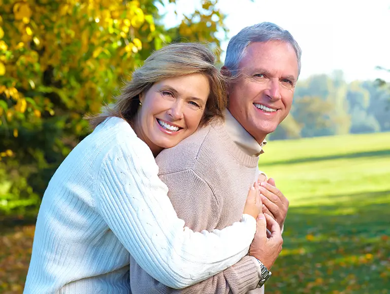 Elderly person with a confident smile