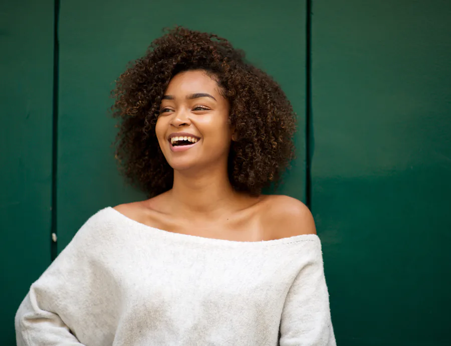 woman getting dental scans