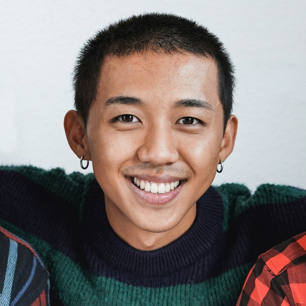Smiling teenager
